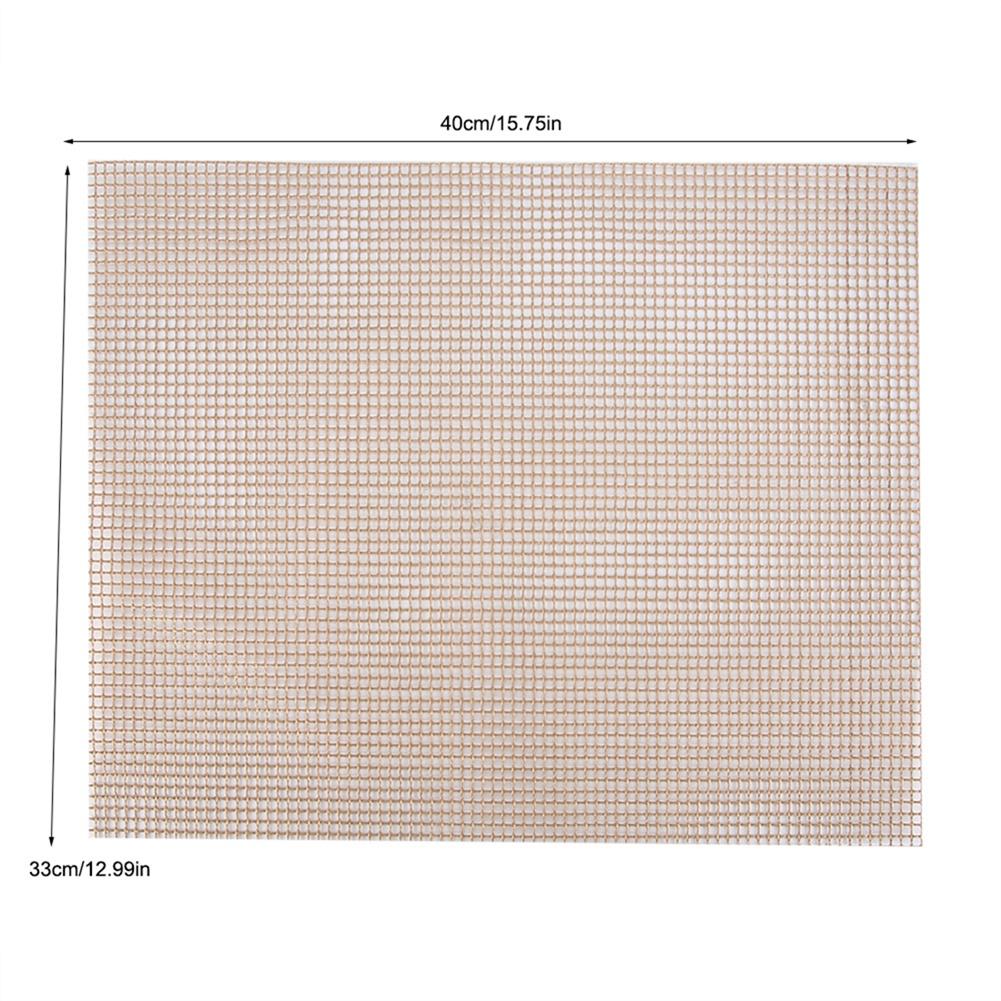 Reusable Non  sticky BBQ Grill Roast Mat Pad Cooking Baking  Outdoor Picnic Fry Cooking (Brown)