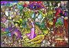 Tenyo (Tenyo) [Made In Japan] 1000-Piece Pure White Jigsaw Puzzle Disney Tangled Story Stained Glass (51x73.5cm) DP-1000-036 Includes Service Card