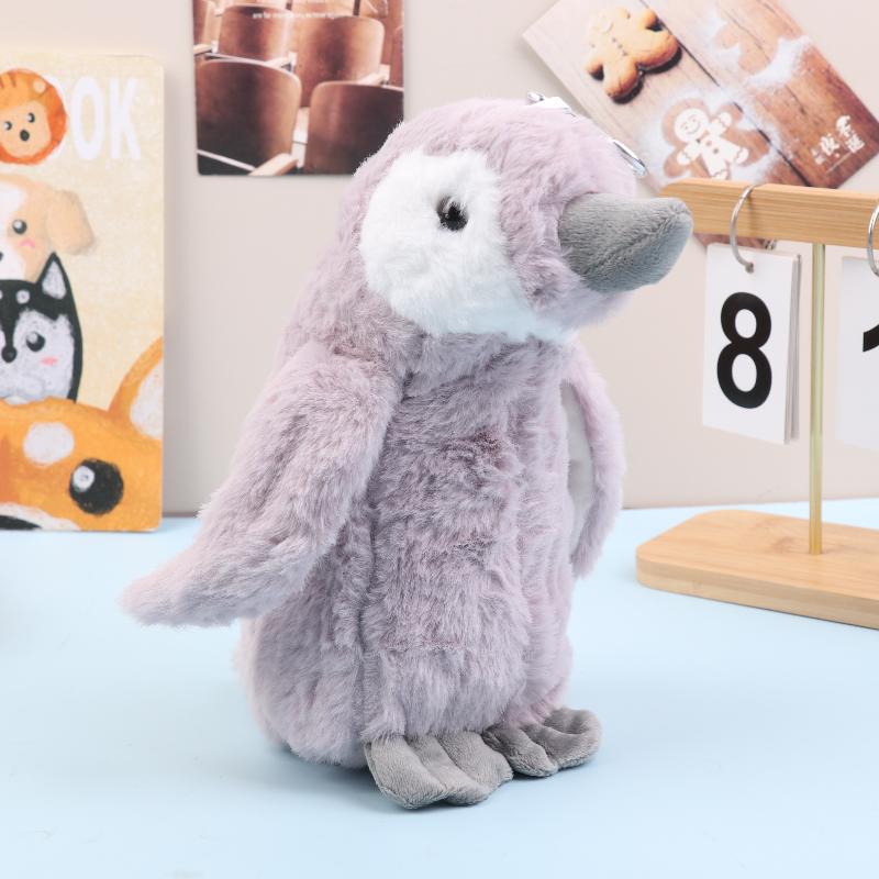 Cute Cartoon Plush Penguin Pencil Case Creative Stuffed Animal Pen Pouch Student Stationery Storage Bag School Supplies