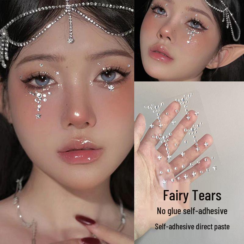 

Cross-border Rhinestone & Pearl Face Stickers for Kids Performances & Concerts