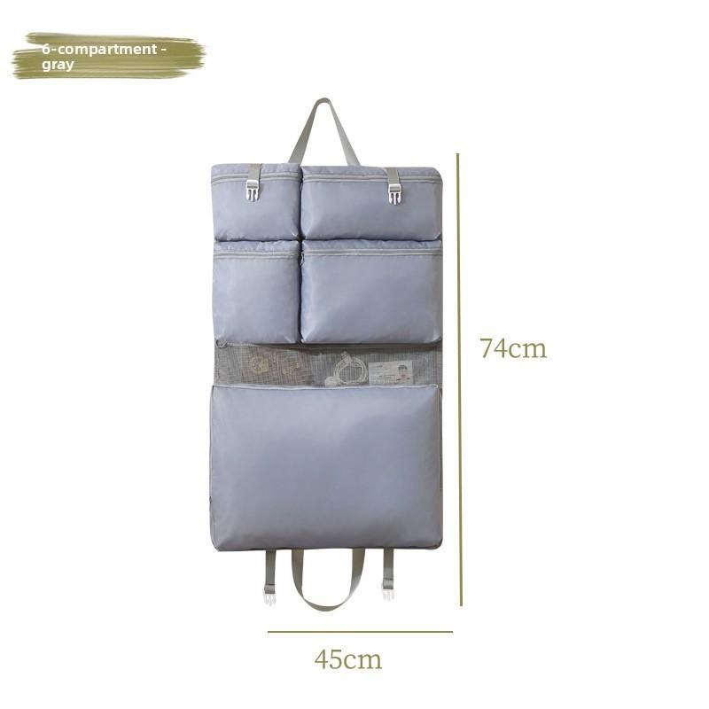 Portable Travel Storage Bag With Multiple Compartments For Clothing And Accessories