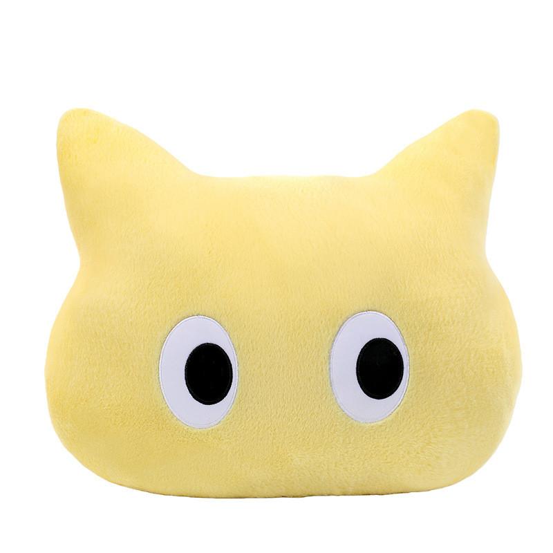 Fluffy Cat Throw Pillow With Pp Cotton Filling For Kids And Babies