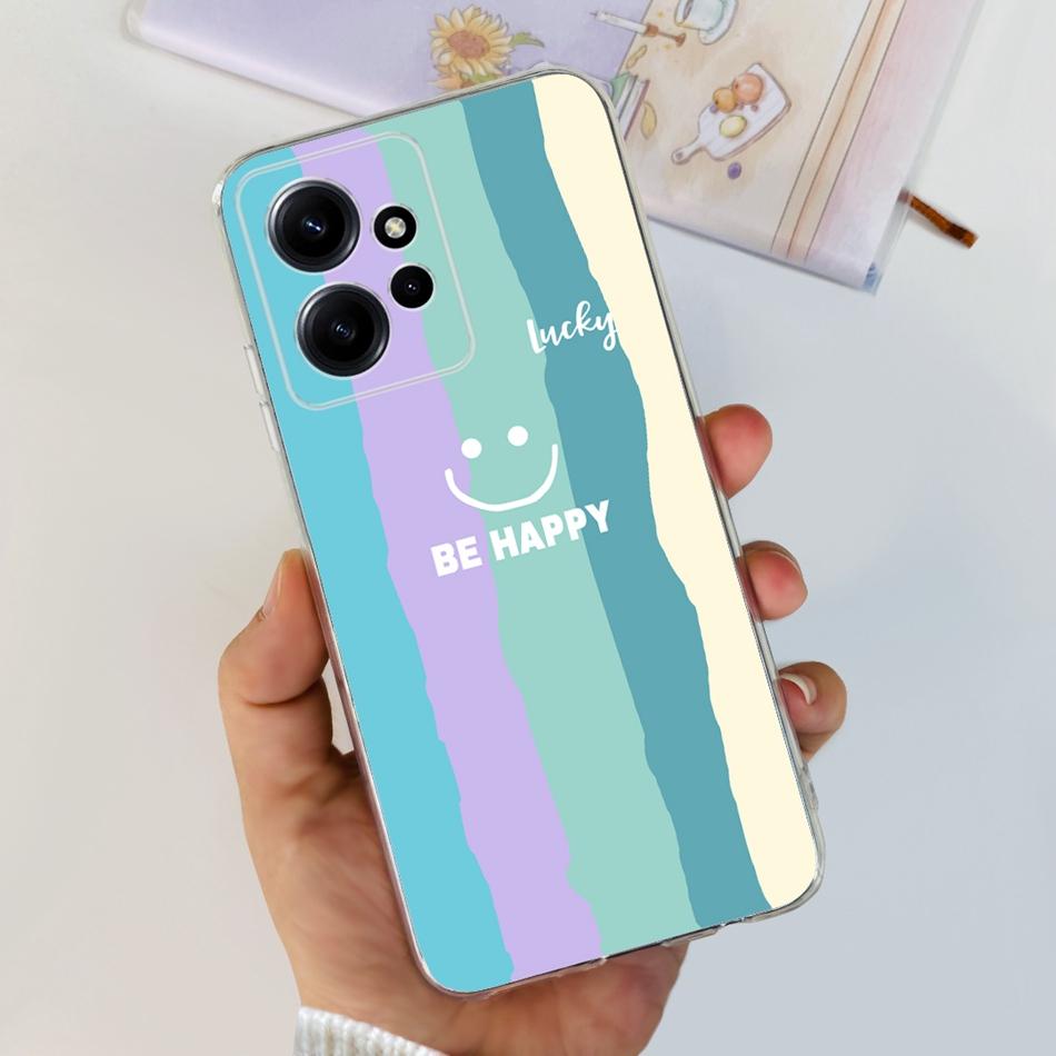 For Xiaomi Redmi Note 12 Global Stylish Phone Case Soft Silicone TPU Back Cover For Redmi Note 12 Pro 4G Note12 12Pro