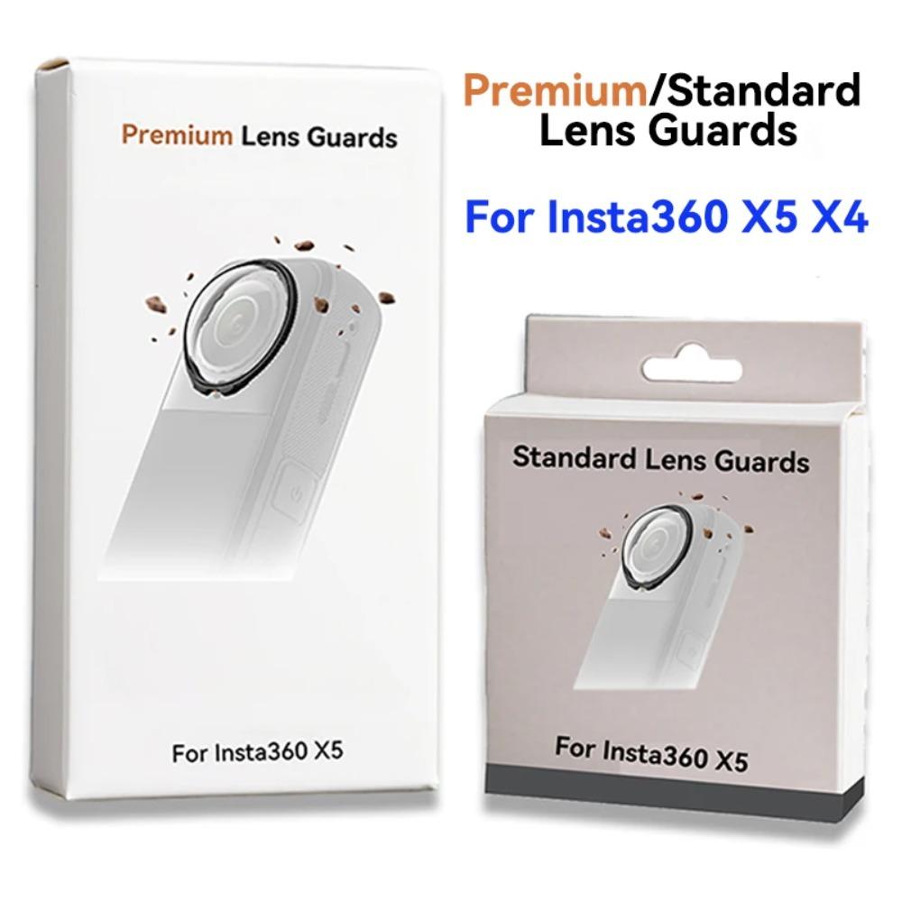 Rotating Anti-Scratch Lens Guards For Insta360 X5 X4 Premium Plastic Glass Lens Protector Cover Sports Camera Accessories