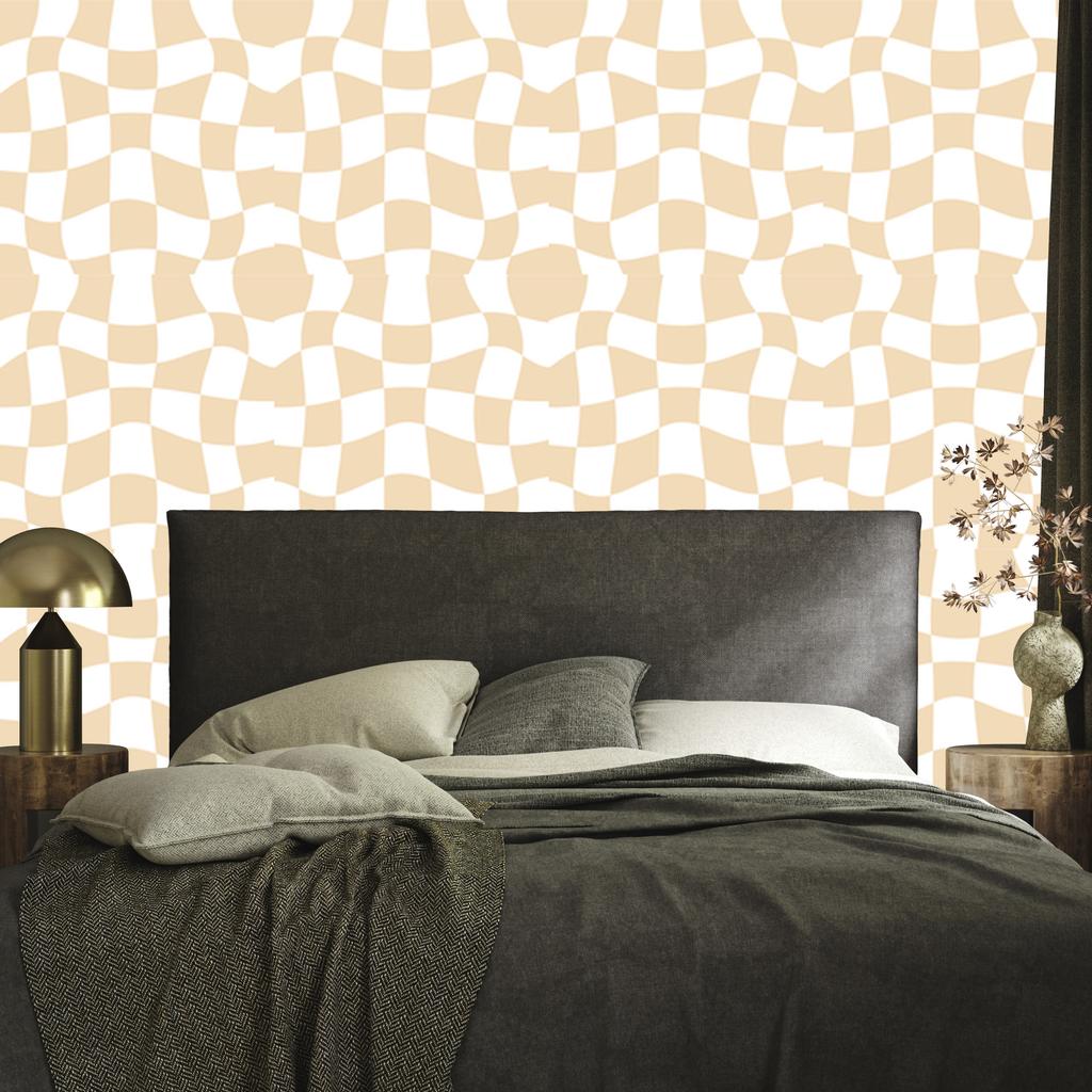 Wallpaper Free Checkerboard Cream, Cream Background 50x1000