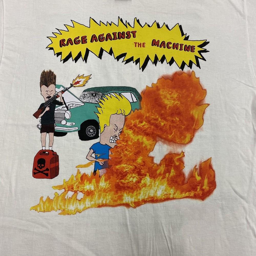 Футболка унисекс Beavis and Butt-Head Rage Against the Machine Черная мужская S-5XL EL104 XXL