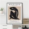 Henri Matisse Peinture Abstraite Illustration Minimale Art Mural Impressions sur Toile Vintage Beige Photos Murales Décoration Intérieure