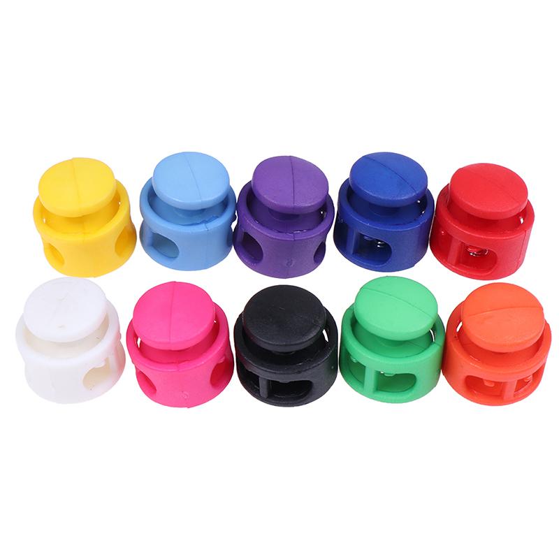 10 Stück Kordelstopper Schnallen Klemme Knebelclip DIY Schnürsenkel Taschenzubehör