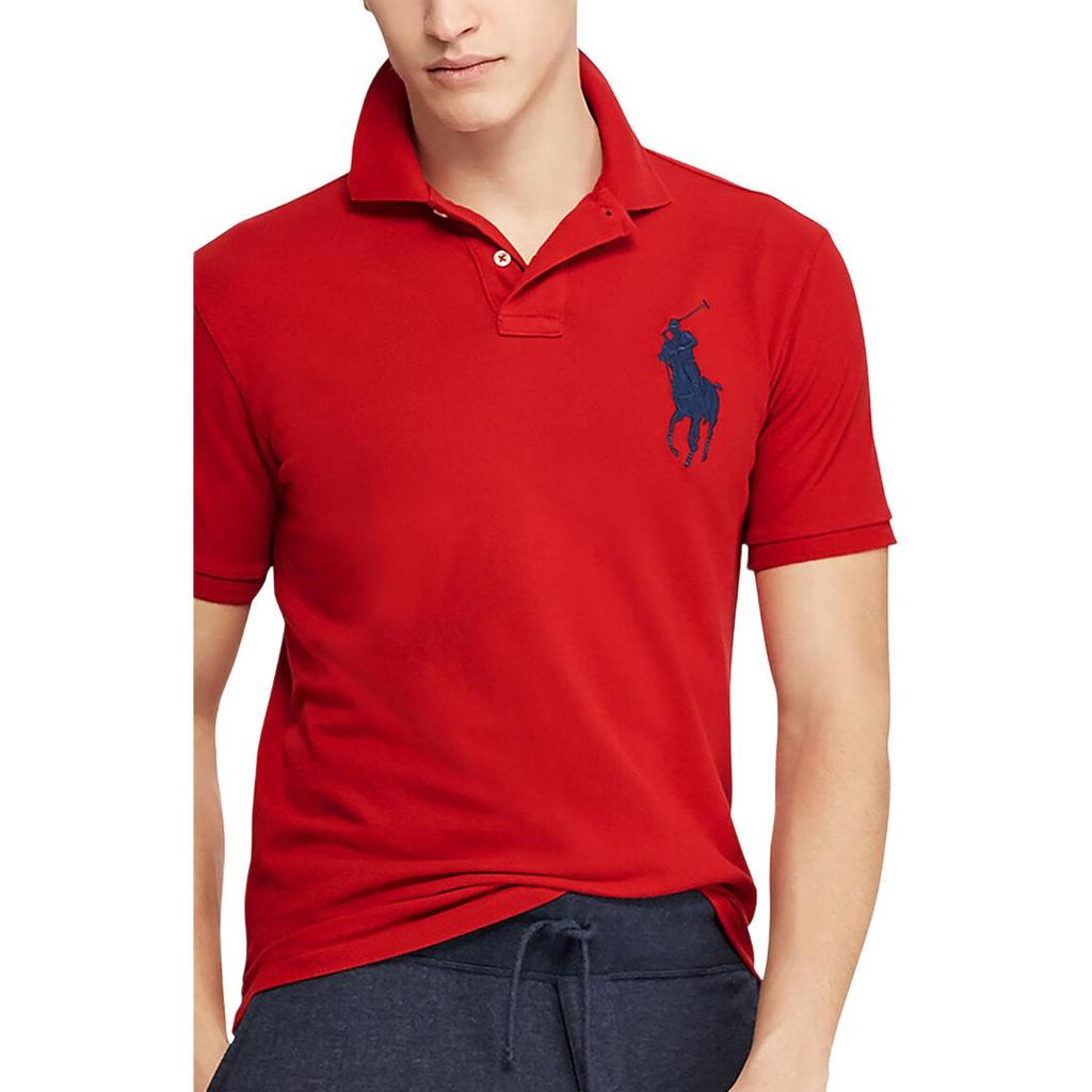Polo Ralph Lauren Logo Vyšívané Slim Fit Polo tričko s krátkým rukávem Pánské topy 710688969-005