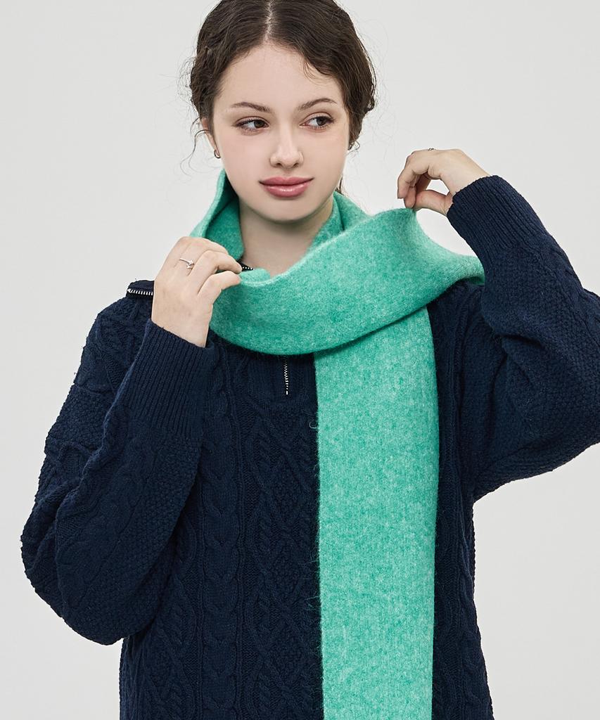 THE-ABON Day Sugar Knit Scarf Coral