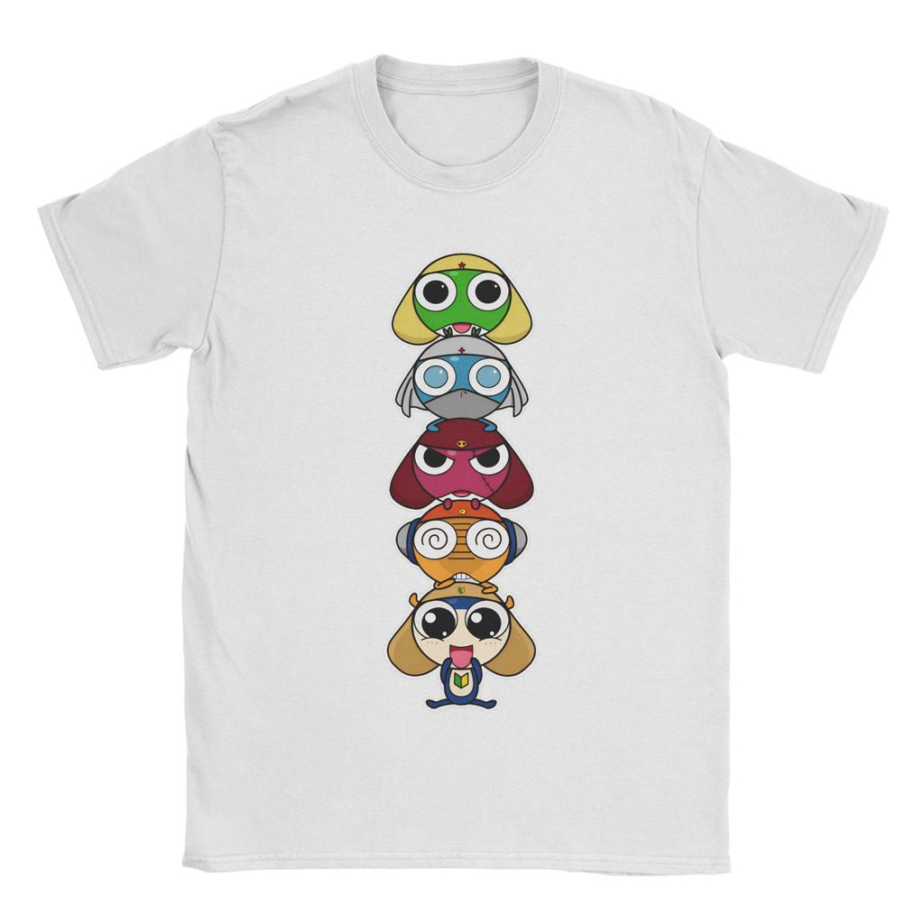 Men Womens TShirt Leap Frogs In Space Sgt Frog Keroro Vintage Cotton Tees Short Sleeve T Shirt Crew Neck Clothes New Arrival