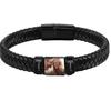 Brățară Personalizată cu Fotografie și Nume pentru Bărbați Brățară Personalizată cu Poză Brățară cu Nume Gravat Bijuterie Cadou pentru Bărbați Băiat Soț