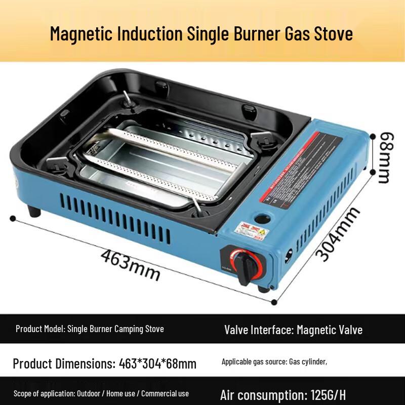 Minai Portable Outdoor Dual Fuel Camping Stove & Grill