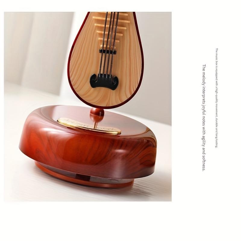 Vintage Decorative Music Box Featuring a Violin Guitar And Pipa Perfect As a Birthday Gift Or Classic Ornament