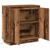 LED Sideboard for Reclaimed Wood 71 X 34.5 X 75 Cm Wood Based Material