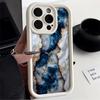 Case for iPhone 17 Pro Max 17e 12 Pro Air 16 15 Plus 14 11 13 Phone Cover Marble Pattern Matte