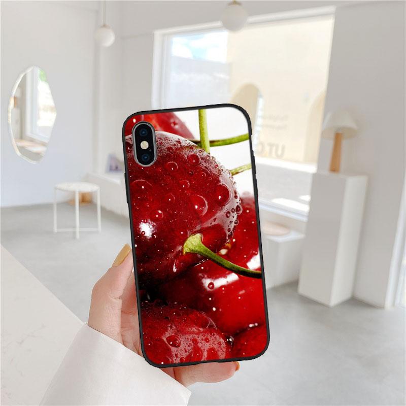 LO24 Cherry fruit Soft Shell Phone Case for Samsung Galaxy S20 S21 S22 Ultra FE + Plus A21S A22 A24 A25 A26 A30 A30S A31