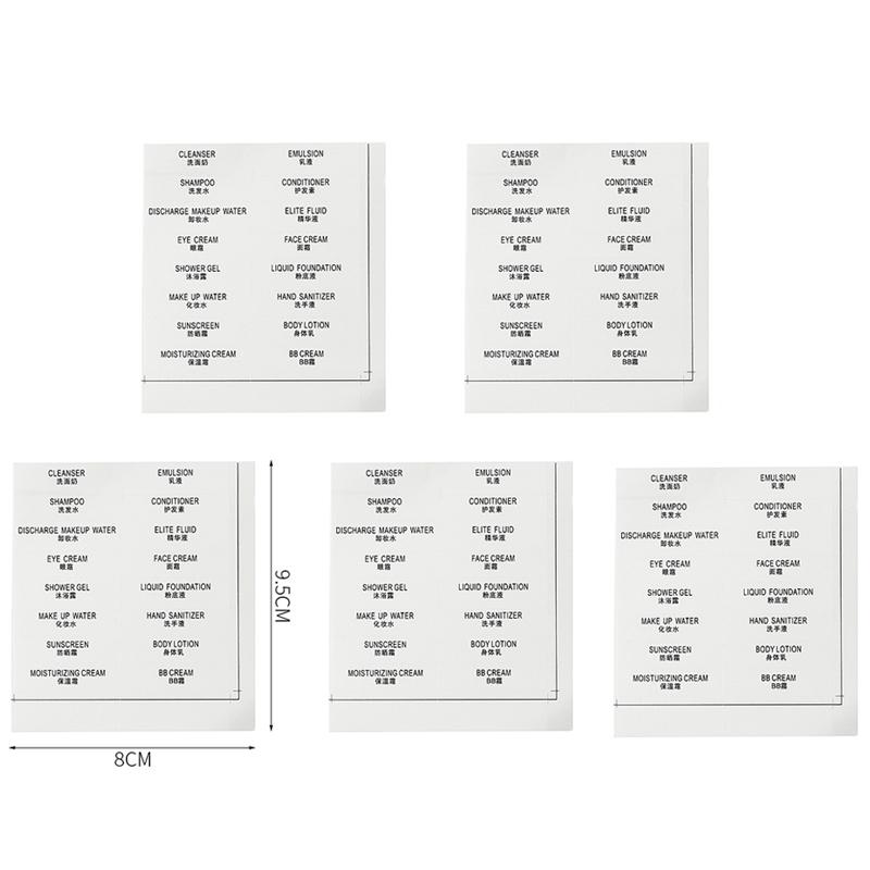 

5 шт. портативный диспенсер для косметического лосьона, геля для душа, шампуня, очищающего средства для лица, многоразовый, дорожный, герметичный упаковочный мешок 5pcs sticker