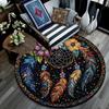 Okrągły dywanik Dreamcatcher, dywanik do salonu, sypialni, sofy, pokoju zabaw, dekoracja, antypoślizgowa mata podłogowa