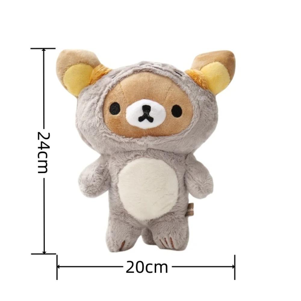 Anime Rilakkuma Cartoon Plüschpuppe Weiche Bärenspielzeuge Kawaii Raumdeko Teddybär Plüschtiere Niedliches Pärchen Bär Weihnachtsgeschenke für Mädchen