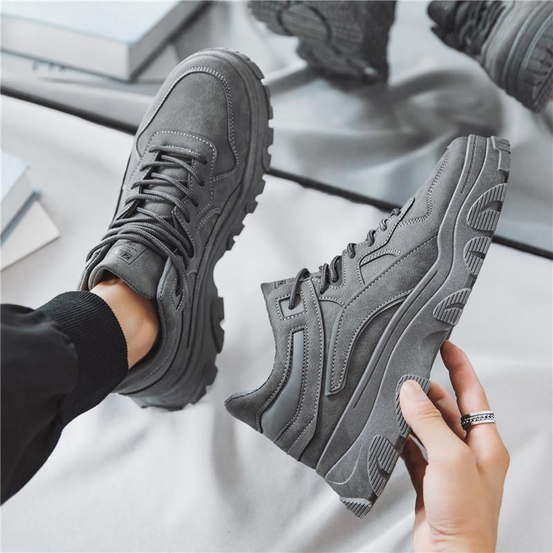 Men's Shoes New Spring Labor Protection Construction Site Work Waterproof Non-slip Wear-resistant Sports and Casual Workwear Martin Trendy Shoes