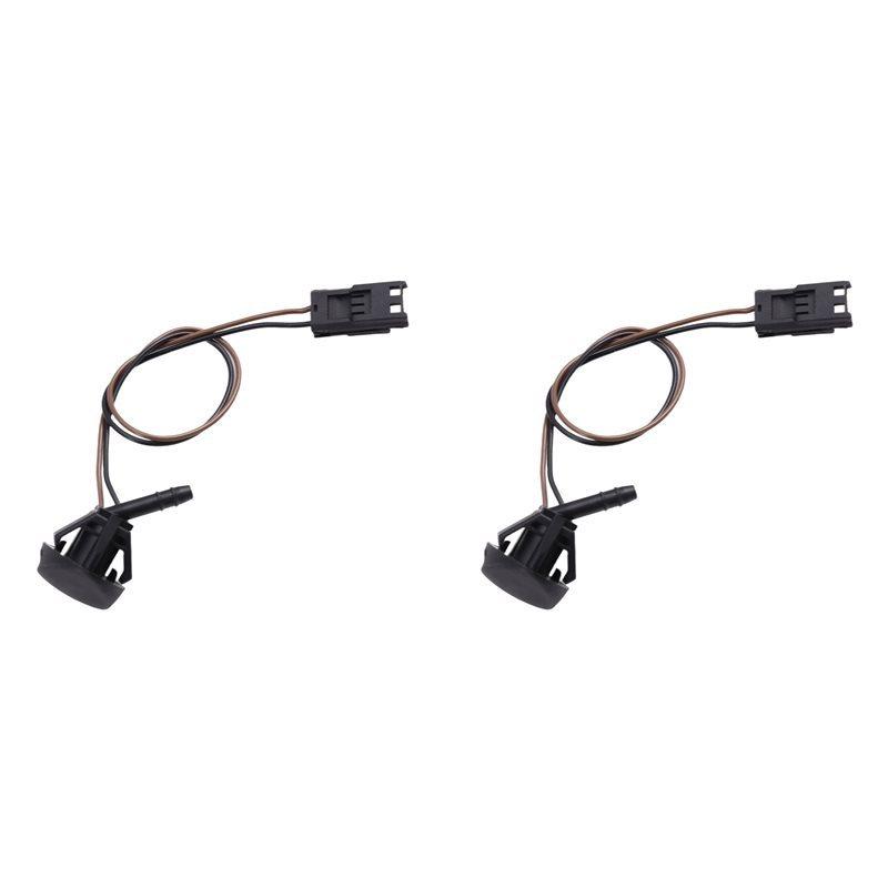 2X 735316329 46765851 Windshield Washer Nozzle Jet With Heating For FAIT STILO 2001-2007 Alfa Romeo 147 Windscreen Jet