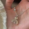 S925 Sterling Silver Niche Design Sense Retro Crystal Necklace Korean Style Blogger Collarbone Chain