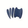 4 Universal Carbon Fiber Car Door Handle Protectors - Scratch Resistant Adhesive Film