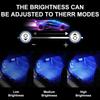 4Pcs LED Interior Car Lights Wireless With Remote, Portable USB Rechargeable Car Interior Led Night Light For Car Decor