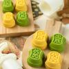 Hand Pressure Mooncakes Molding Set with 2 Pattern 25/50g Cake and Fondant Stamp for Crafting Green Bean Pastries