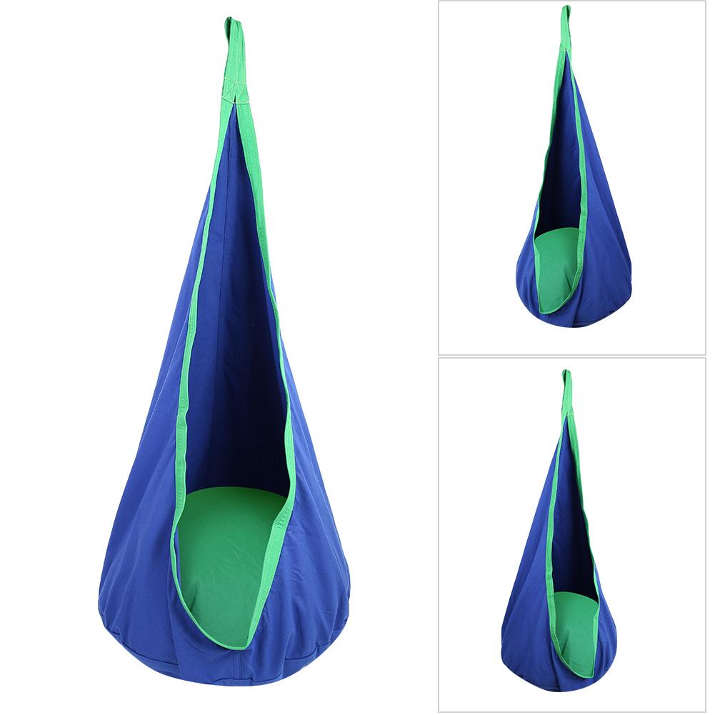 Children Kids Pod Swing Ch Furniture Swing Seat Indoor Outdoor green