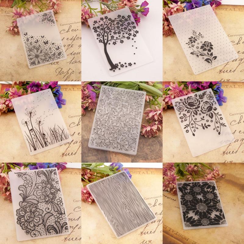 Plastic Embossing Folders for Card Making Scrapbooking DIY Albums Journals Paper Crafts Decoration for Photo Album Decorations
