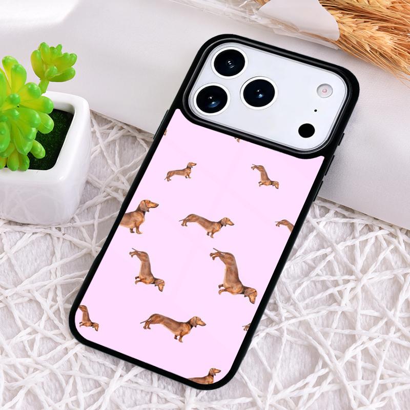 Sausage Dog Dachshund Art Shockproof Phone Case for iPhone 17 Air 16e 15 11 12 14 13 Pro Max Cover Coque