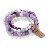 Hot Selling Natural Stone Crystal Beads Multi-Layer Amethyst Bracelets for Women and Men Semi-Precious Fashion Jewelry for All