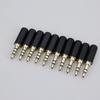 3.5mm Audio Jack Male Connector 3 4 Pole 3.5 Adapter Headphone Plug Earphone Repair Black Cable Solder Wire DIY AUX