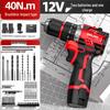 Delixi Brushless Rechargeable Lithium Impact Drill & Screwdriver: Multifunctional Handheld Electric Pistol Drill for Household Use