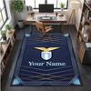 Kristal Fluweel Tapijt Lazio FC Print Aangepaste Naam Tekst Vloermat Woondecoratie