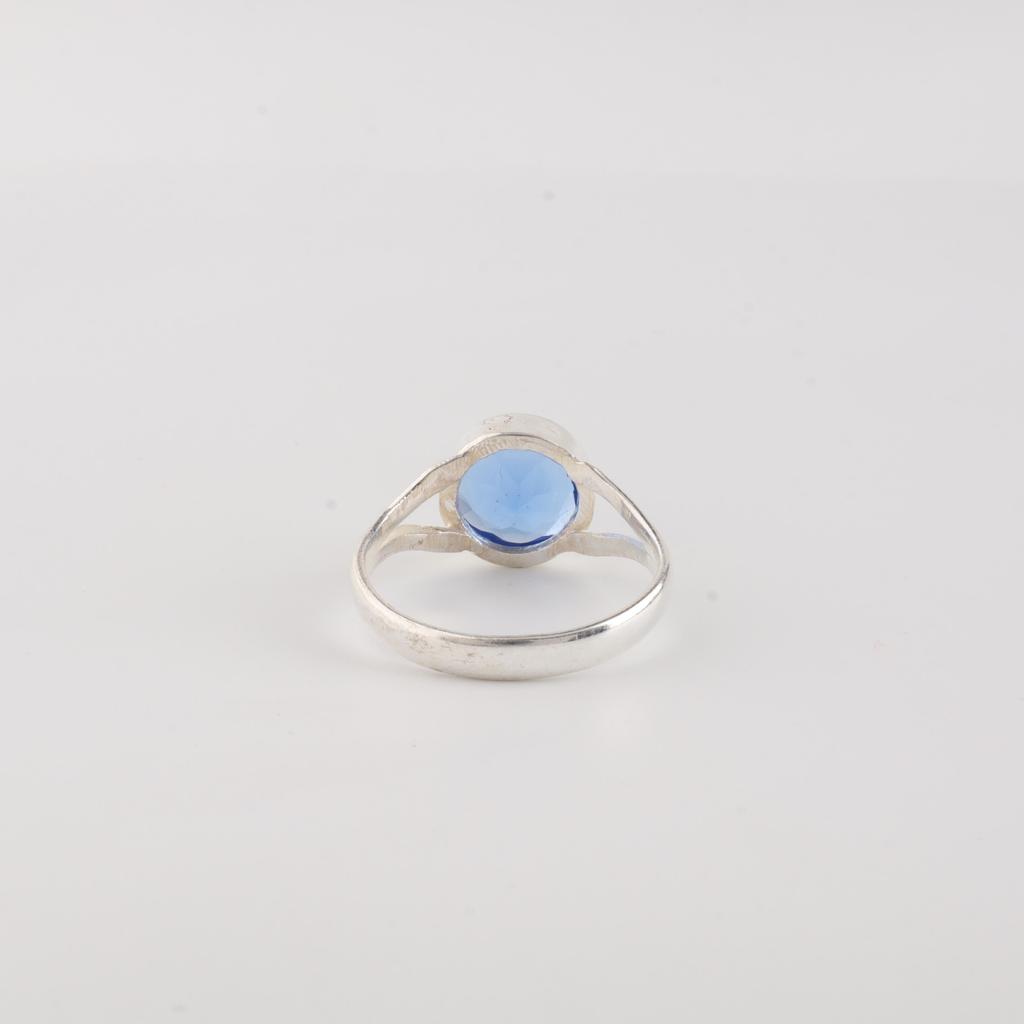 Cercei din Argint cu Piatră Prețioasă Tanzanit, Argint Sterling 925 Inel Frumos Făcut Manual pentru Femei, Cadou Piatră de Naștere Decembrie, Inel pentru Petrecere RR-83-16