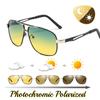 Chameleon Photochromic Sunglasses Day Night Dual Use Men Color Changing Lens Driving Sunglasses Night Vision