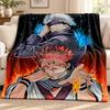 Jujutsu Kaisen blanket Flannel Blanket Soft Cozy Plush Throw for Sofa Bed Lightweight Home Decoration Outdoor camping
