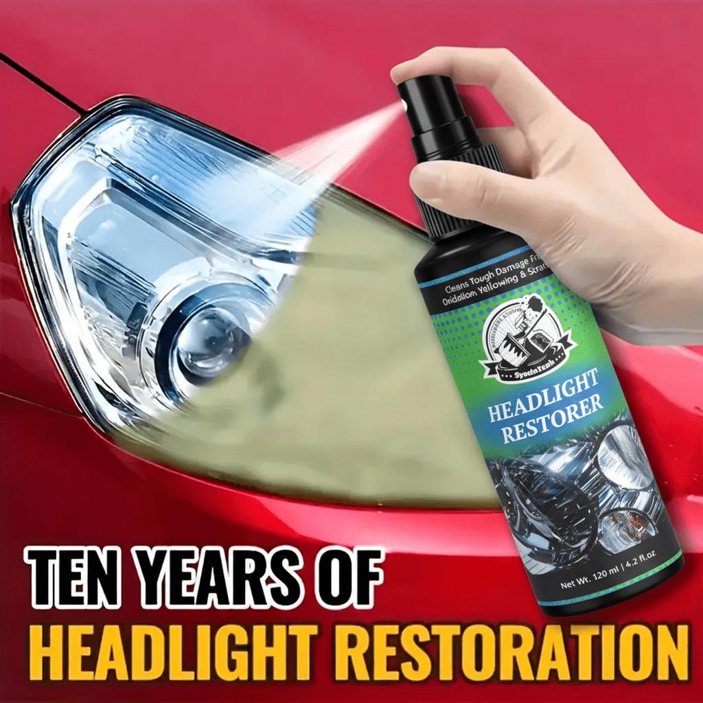 Scheinwerfer-Restaurations-Set Spray Auto Scheinwerfer Reparatur Politur Reiniger Stelle trübe vergilbte Linse wieder klar