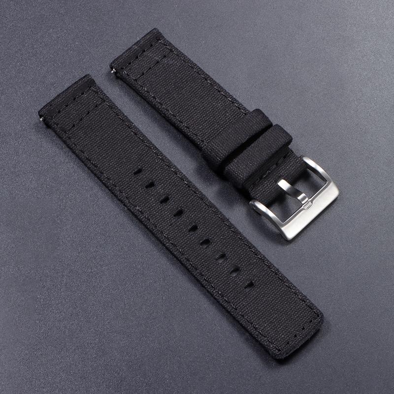 Neues Nylon-Canvas-Schnellverschluss-Uhrenarmband 20mm 22mm Ersatz-Uhrenarmbänder für Herren Damen Militär-Sport-Stoff-Armband Gürtel