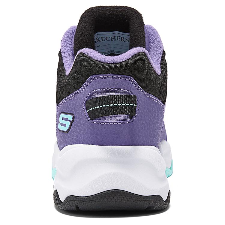 Skechers Kids Comfortable Versatile Non-Slip Durable Warm High-Top Boots Kids Boots Purple Black 303499L-PRBK