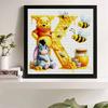 DIY Diamond Painting Round Diamond The Letters "K" In Vini and Eeyore Full Diamond Mosaic Home Decoration Painting Cross Stitch Kit