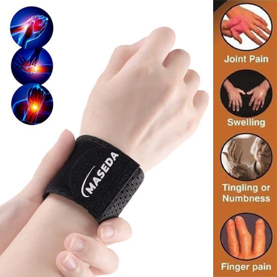 1Pc Wrist Wrap with Fastener Tape Adjustable Sweat-absorbing Weightlifting Powerlifting Hand Wrist Support