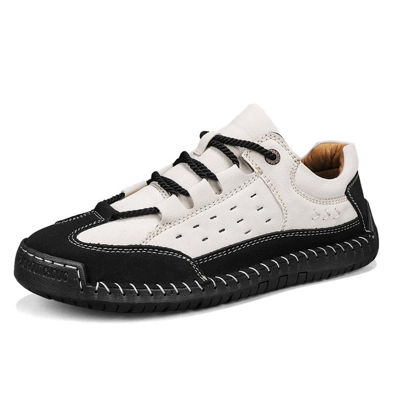 Fashion Shoes for Men Leather Casual Shoes Spring/Autumn Outdoor Hiking Sneakers
