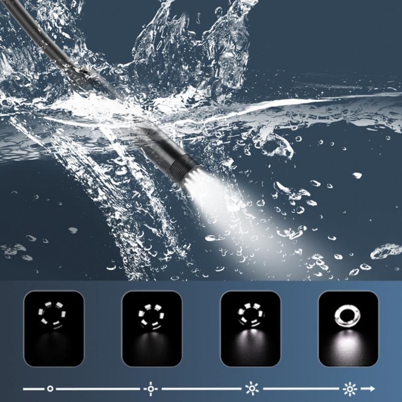 Endoscope Camera with Light, Borescope with Adjustable LED Light,Endoscope Camera,Waterproof Inspection Camera