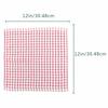 Waffle Plaid Dishcloth Set: Napkin, Tea Towel, Kitchen Towel, Scouring Pad, Cleaning Cloth.