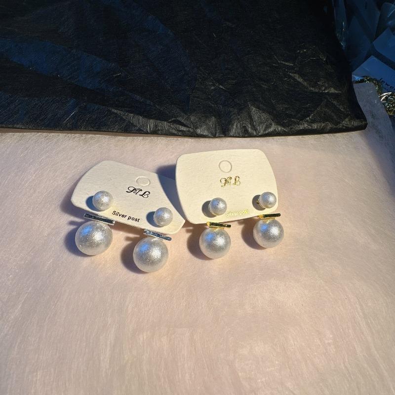 Винтажные круглые жемчужные серьги для женщин, классические белые серьги-гвоздики, модные серьги для женщин, женские украшения.