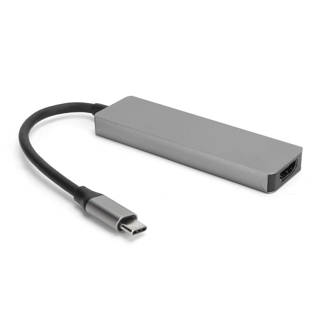 Adaptor 5 în 1 TypeC la Interfață Multimedia HD HUB Multifuncțional Portabil cu Afișaj 4K